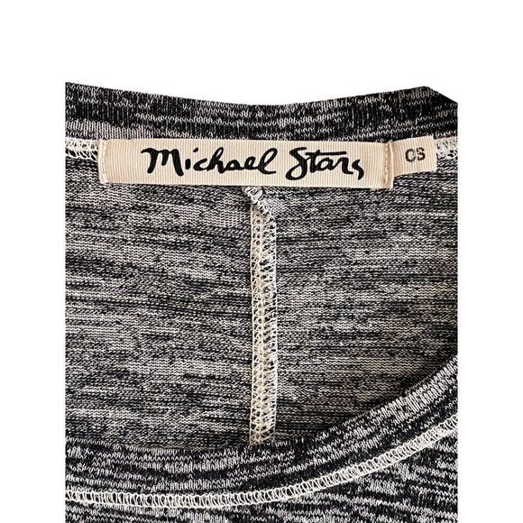 Michael Stars Marled Gray Long Sleeve Top, one size - Picture 8 of 10